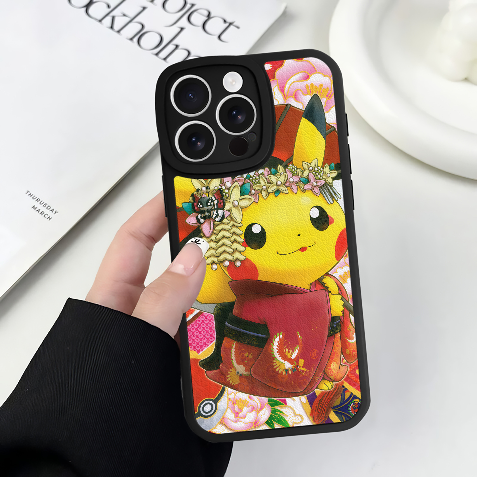 （画像用） ポケットモンスター Pokémon 【iPhone 16シリーズ対応】シリコンスマホケース（レザー調） 材質：シリコン